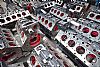 Efficient machining of V8 and V12 diesel engines