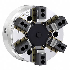 Sealed 6-jaw power chuck with pendulum compensation from SCHUNK Sealed 6-jaw power chuck with pendulum compensation from SCHUNK